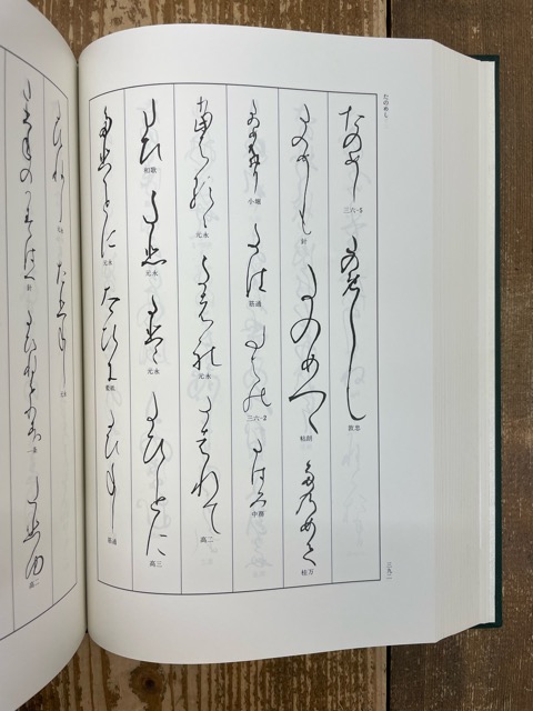 古筆連綿字典 - 書道具古本買取販売 書道古本屋